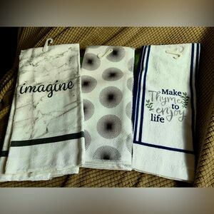 Set of Three Decorative Kitchen Towels